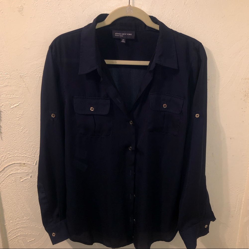 Jones New York blouse size L